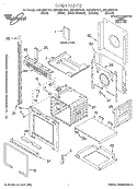 OVEN, LITERATURE Diagram and Parts List for GMC305PDB2  Whirlpool Microwave Oven Combo