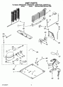 UNIT PARTS Diagram and Parts List for GR9FHTXVQ01  Whirlpool Refrigerator