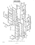 DOOR Diagram and Parts List for EHD191ZKWR0  Whirlpool Refrigerator
