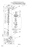 GEARCASE Diagram and Parts List for LTG6234DT1  Whirlpool Washer Dryer Combo