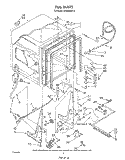 TUB , LIT/OPTIONAL Diagram and Parts List for DU8300XT2  Whirlpool Dishwasher