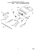 TOP VENTING PARTS, OPTIONAL PARTS Diagram and Parts List for YKEBS208DB6  KitchenAid Wall Oven