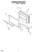 FREEZER DOOR PARTS, OPTIONAL PARTS Diagram and Parts List for 5GR2SHKXLQ01  Whirlpool Refrigerator