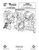 SECTION Diagram and Parts List for 3LE5710XMW2  Whirlpool Dryer