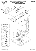TOP AND CONSOLE, LIT/OPTIONAL Diagram and Parts List for LGE9848BQ2  Whirlpool Dryer