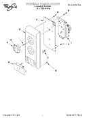 CONTROL PANEL Diagram and Parts List for MT7073XDQ0  Whirlpool Microwave