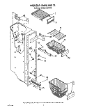 FREEZER LINER Diagram and Parts List for KSRB25QWAL02  KitchenAid Refrigerator
