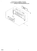 CONTROL PANEL, LITERATURE Diagram and Parts List for RBS305PDZ4  Whirlpool Wall Oven