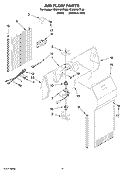 AIR FLOW PARTS Diagram and Parts List for ED5NHGXTQ00  Whirlpool Refrigerator