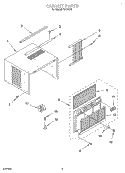 Part Location Diagram of 8031298 Whirlpool Grille, Front