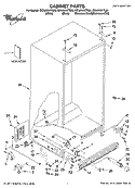 CABINET PARTS Diagram and Parts List for GC3JHAXTL00  Whirlpool Refrigerator