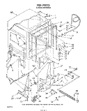 TUB , LITERATURE AND OPTIONAL Diagram and Parts List for DU7500XR2  Whirlpool Dishwasher