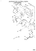 AIR FLOW AND CONTROL Diagram and Parts List for BPDH2500AS1  KitchenAid Dehumidifier