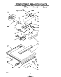 COMPARTMENT SEPARATOR Diagram and Parts List for EB21DKXAW01  Whirlpool Refrigerator