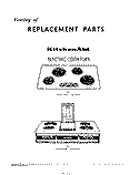 SECTION Diagram and Parts List for KECS1340  KitchenAid Cooktop