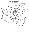 TOP VENTING PARTS Diagram and Parts List for YKEMC308KM03  KitchenAid Microwave Oven Combo