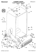 CABINET PARTS Diagram and Parts List for TS22AFXKQ05  Estate Refrigerator
