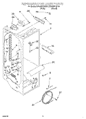 REFRIGERATOR LINER Diagram and Parts List for KSRE25FHBT01  KitchenAid Refrigerator