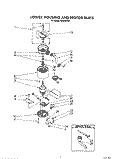 SECTION Diagram and Parts List for KCDI250S1  KitchenAid Food Waste Disposer