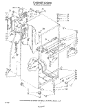 CABINET Diagram and Parts List for ET16AKXRWR0  Whirlpool Refrigerator