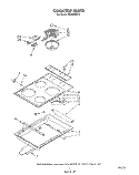 COOK TOP Diagram and Parts List for RS660BXV0  Whirlpool Range