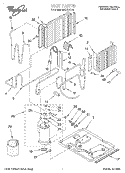UNIT, LITERATURE Diagram and Parts List for 8ACE07LD0  Whirlpool Air Conditioner