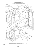 CABINET Diagram and Parts List for KEBS176SBL2  KitchenAid Wall Oven