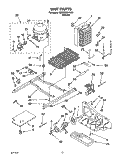 UNIT Diagram and Parts List for 6ED22DQXAW01  Whirlpool Refrigerator