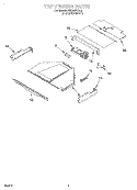 TOP VENTING, OPTIONAL Diagram and Parts List for RBD307PDQ4  Whirlpool Wall Oven
