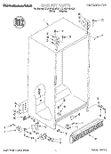 CABINET Diagram and Parts List for KSUS27QDAL01  KitchenAid Refrigerator