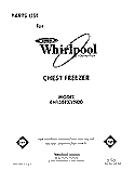 SECTION Diagram and Parts List for EH150FXVN00  Whirlpool Freezer