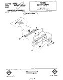 CONSOLE Diagram and Parts List for DP1098XRN0  Whirlpool Dishwasher