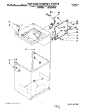 TOP AND CABINET, LIT/OPTIONAL Diagram and Parts List for KAWE870BWH0  KitchenAid Washer