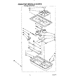 COOKTOP MODULE Diagram and Parts List for SS373PEXT0  Whirlpool Range