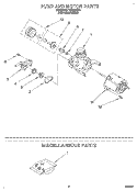 PUMP AND MOTOR, MISCELLANEOUS Diagram and Parts List for WU4500B0  Roper Dishwasher