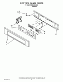 CONTROL PANEL PARTS Diagram and Parts List for KEMS378SSS03  KitchenAid Microwave Oven Combo