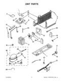 UNIT PARTS Diagram and Parts List for IK8RXDGMXW01  Whirlpool Refrigerator
