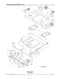 SECTION Diagram and Parts List for KECS1340  KitchenAid Cooktop