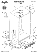 CABINET PARTS Diagram and Parts List for IMS204300  Inglis Refrigerator