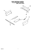 TOP VENTING, OPTIONAL Diagram and Parts List for RS610PXGV7  Whirlpool Range