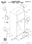 CABINET, LITERATURE Diagram and Parts List for ET8CHMXKQ01  Whirlpool Refrigerator