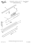 CONTROL PANEL, LIT/OPTIONAL Diagram and Parts List for RB260PXYB1  Whirlpool Wall Oven