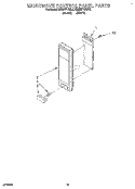 MICROWAVE CONTROL PANEL Diagram and Parts List for KEMI371BBL2  KitchenAid Wall Oven