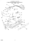 CONTROL, LIT/OPTIONAL Diagram and Parts List for KSRP22QDAL01  KitchenAid Refrigerator