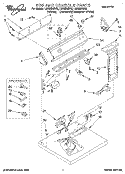 TOP AND CONSOLE, LIT/OPTIONAL Diagram and Parts List for LGV6634BW0  Whirlpool Dryer