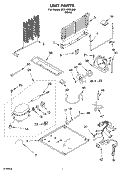 UNIT PARTS Diagram and Parts List for ST21HPXLQ02  Whirlpool Refrigerator