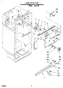 LINER Diagram and Parts List for KTRS22QAWH03  KitchenAid Refrigerator