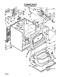 SECTION Diagram and Parts List for KEYE664WAL1  KitchenAid Dryer