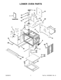 LOWER OVEN PARTS Diagram and Parts List for KEBS209BSP00  KitchenAid Wall Oven