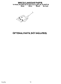 MISCELLANEOUS, OPTIONAL Diagram and Parts List for DUL300XLTQ0  Whirlpool Dishwasher